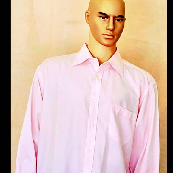 Men Shirt - 44 x 17.5- Light Pink - Picture 10 of 10